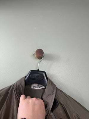 Stone Island Khaki Nylon Metal Overshirt