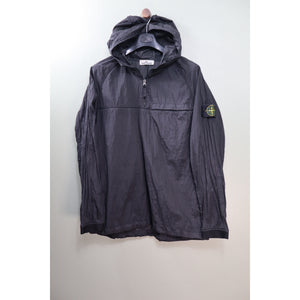 Stone Island Black Nylon Metal Smock