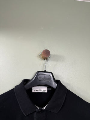 Stone Island Black Regular Fit Polo