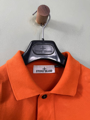 Stone Island Orange SL Polo Shirt