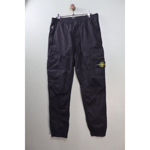 Stone Island Black RE-T Cargo Bottoms