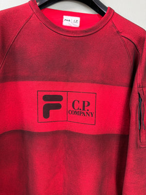 C.P. Company x Fila Red Jumper