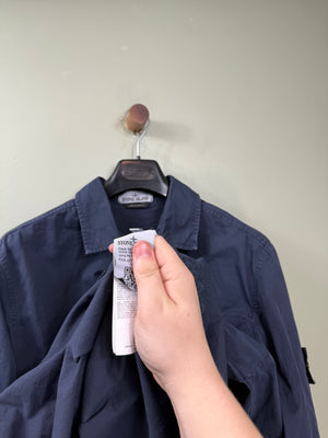 Stone Island Navy 1/4 Zip Overshirt
