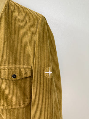 Stone Island Yellow Corduroy Bomber Jacket