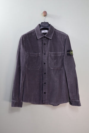 Stone Island Grey Needle Corduroy Overshirt