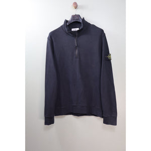Stone Island Black 1/4 Zip Jumper