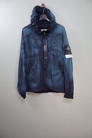 Stone Island Blue Skin Touch Corrosion Treatment Jacket