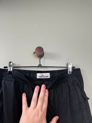 Stone Island Black RE-T Cargo Bottoms