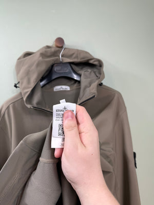 Stone Island Khaki Soft Shell Jacket