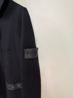 Stone Island Black Shadow Project Knit Zipped Hoodie