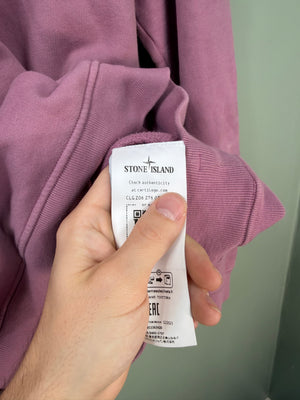 Stone Island Pink 1/4 Zip Jumper