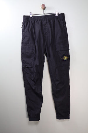 Stone Island Black RE-T Cargo Bottoms