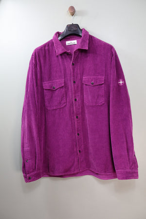 Stone Island Purple Corduroy Overshirt