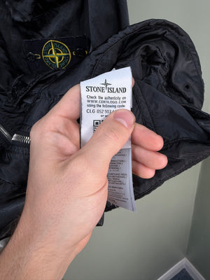 Stone Island Black Nylon Raso R Gilet