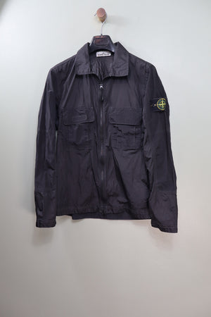 Stone Island Black Nylon Metal Overshirt