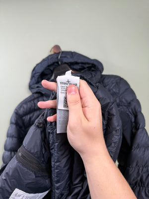 Stone Island Navy Micro Yarn Down Jacket