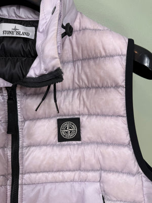 Stone Island Pink Bio-Based Ripstop Nylon Down Gilet
