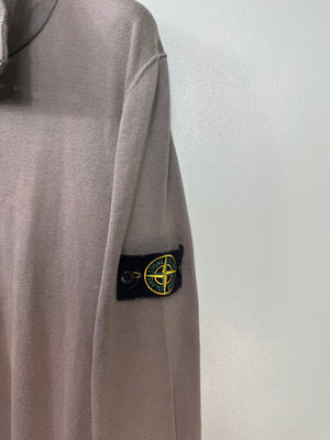 Stone Island Khaki 1/4 Button Jumper