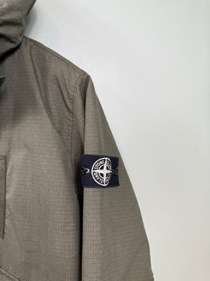 Stone Island Khaki Reflective Weave Ripstop Jacket