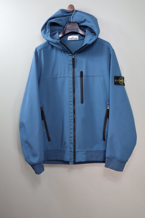 Stone Island Blue Soft Shell Jacket