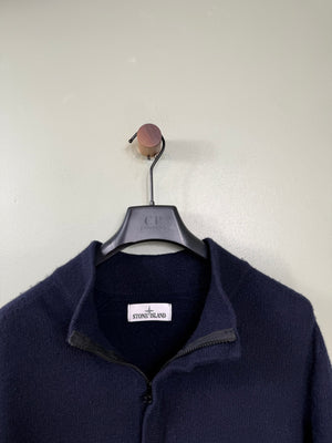 Stone Island Navy 1/4 Zip Knit Jumper