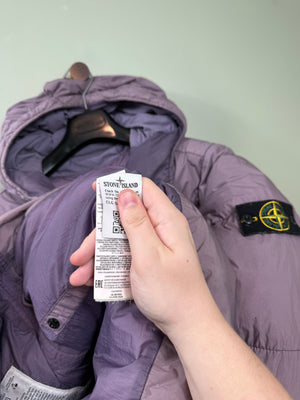 Stone Island Purple Crinkle Reps Down Jacket