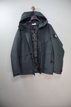 Stone Island Dark Green Tank Shield Jacket