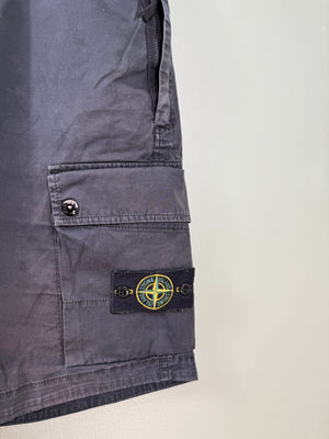 Stone Island Black SL Cargo Shorts