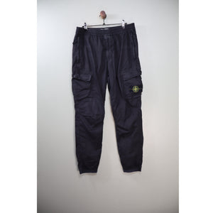 Stone Island Black RE-T Cargo Bottoms