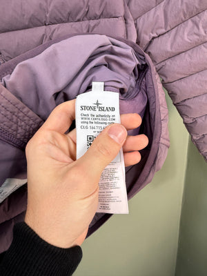 Stone Island Purple Loom Woven Down Jacket