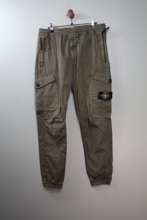Stone Island Khaki RE-T Cargo Bottoms