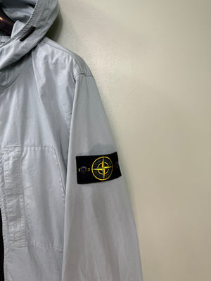 Stone Island Pastel Blue Supima Cotton Twill Jacket