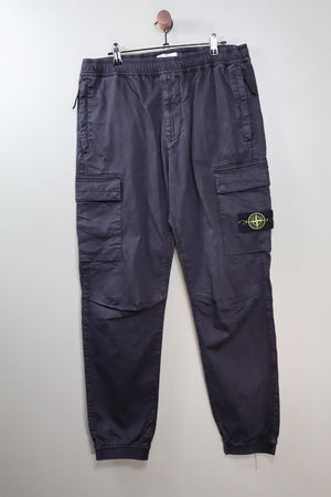 Stone Island Black RE-T Cargo Bottoms