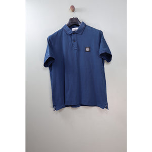 Stone Island Deep Blue Slim Fit Polo