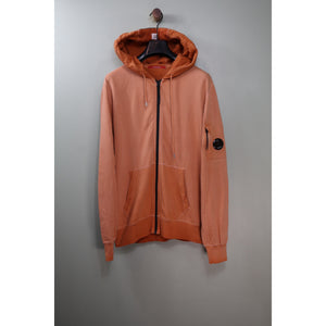 C.P. Company Orange Zipped Hoodie