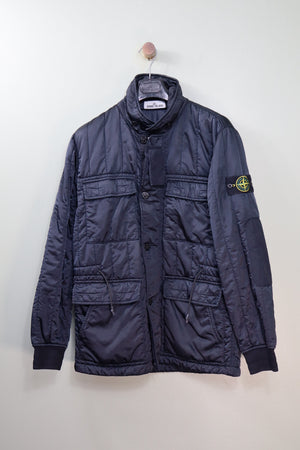 Stone Island Navy Quilted Nylon Raso Jacket