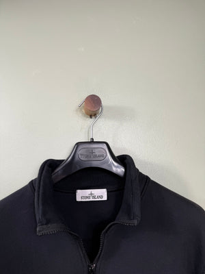 Stone Island Black 1/4 Zip Jumper