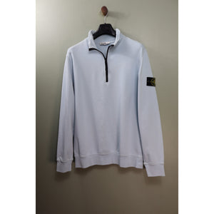 Stone Island Ice Blue 1/4 Zip Jumper