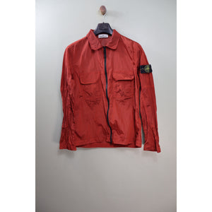 Stone Island Red Nylon Metal Overshirt