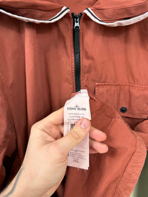 Stone Island Burnt Orange Hooded Overshirt