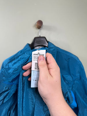 Stone Island Blue Nylon Metal Overshirt