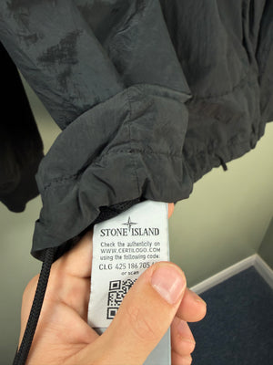 Stone Island Black Nylon Metal Smock