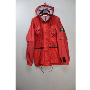 Stone Island Red Membrana Parka Jacket