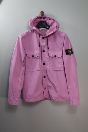 Stone Island Pink Hooded Overshirt
