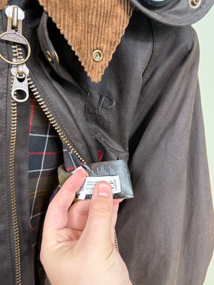 C.P. Company x Barbour Brown Waxed Cotton La Mille Jacket