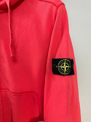 Stone Island Red Zipped Hoodie