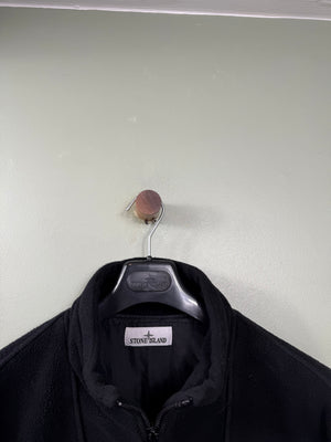 Stone Island Black Cotton Pile with Nylon Jacket