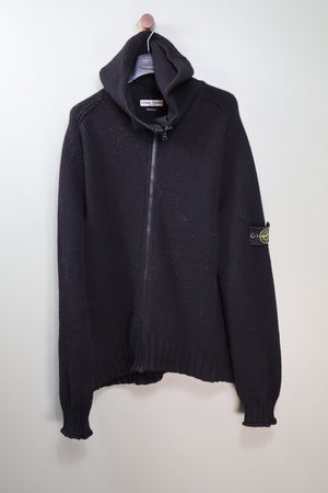 Stone Island Black Chunky Knit Jumper