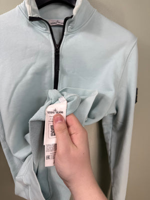 Stone Island Baby Blue 1/4 Zip Jumper
