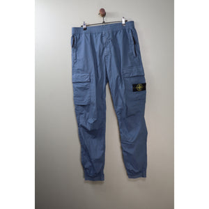 Stone Island Blue RE-T Cargo Bottoms